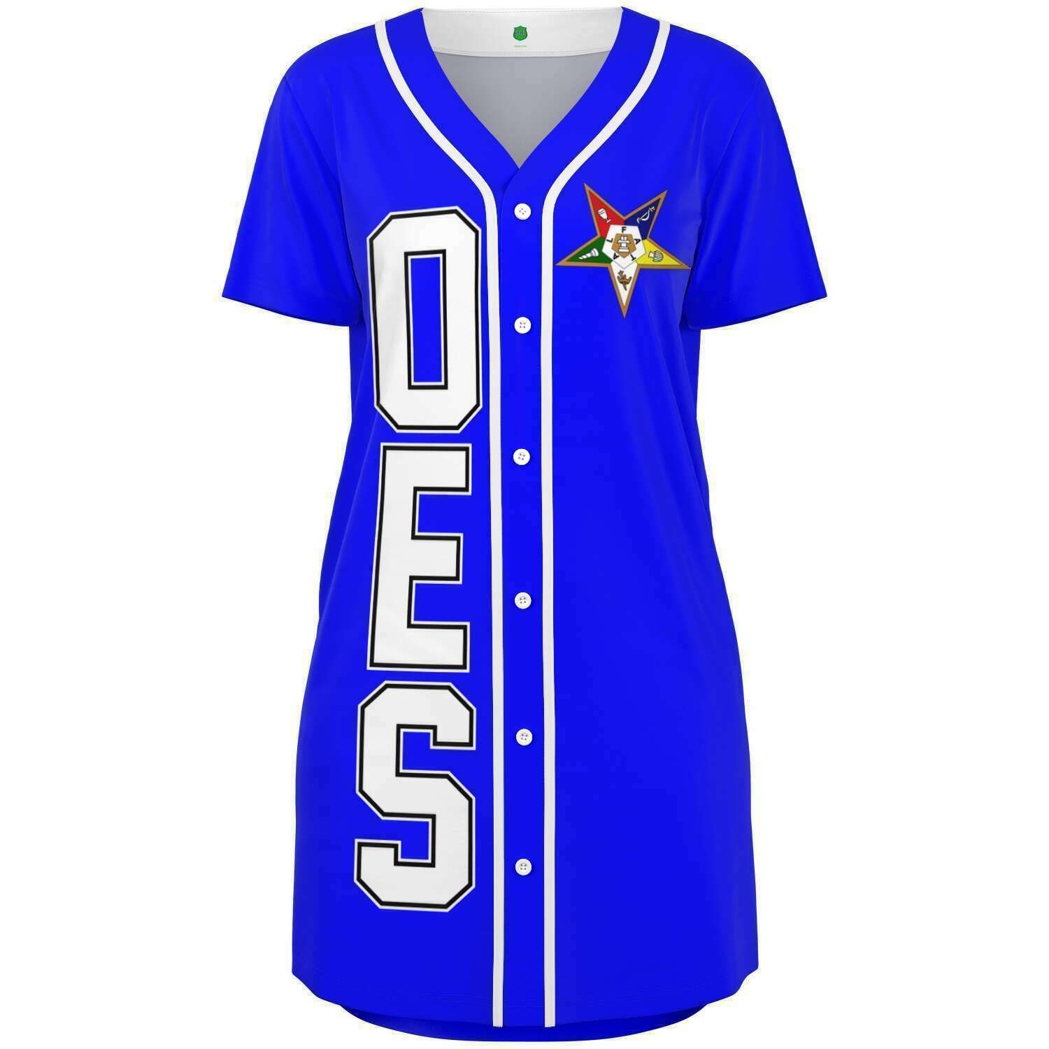 Order of the Eastern Star OES  Starry Baseball Jersey Dress